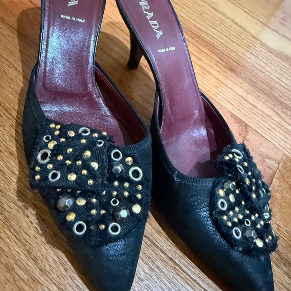 Vintage Prada Black Mules - Picture 1 of 7